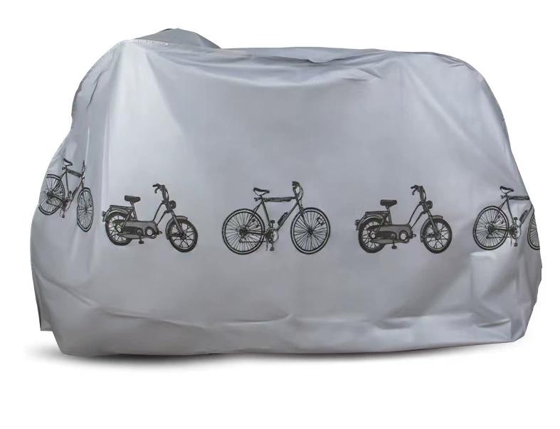 

Silver Waterproof Bicycle Cover with Illustrations and Sunscreen Protection 200cm*100cm сірий