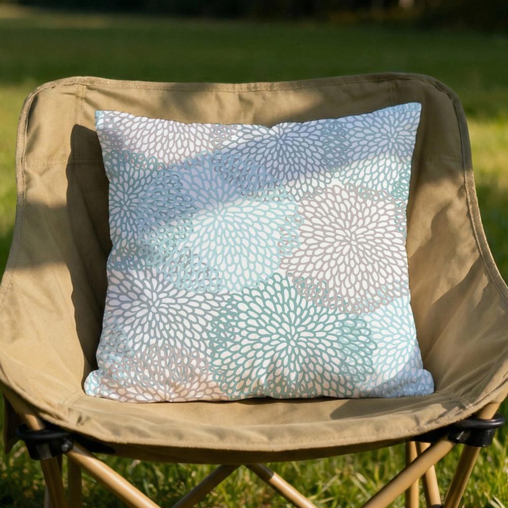 Dahlia Flower Pattern Cushion Cover Soft Reversible Durable Pillow Cover MultiScene Use for Home Car Daily Comfort