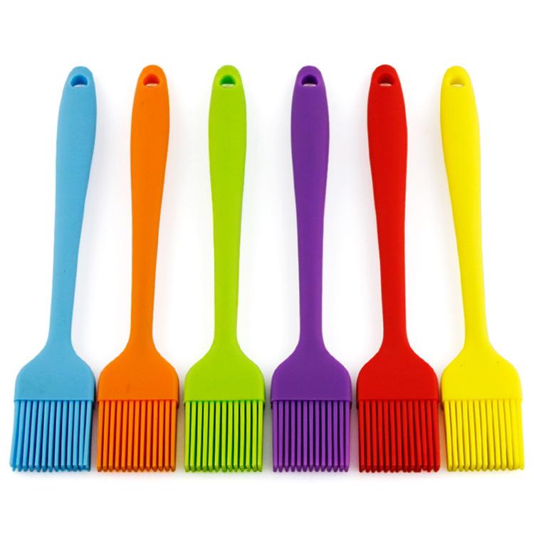 Integrated BBQ Brush Temperature Resistant Seasoning Brush Silicone Food Brush Pancake BBQ Oil Brush Food Grade Kitchen