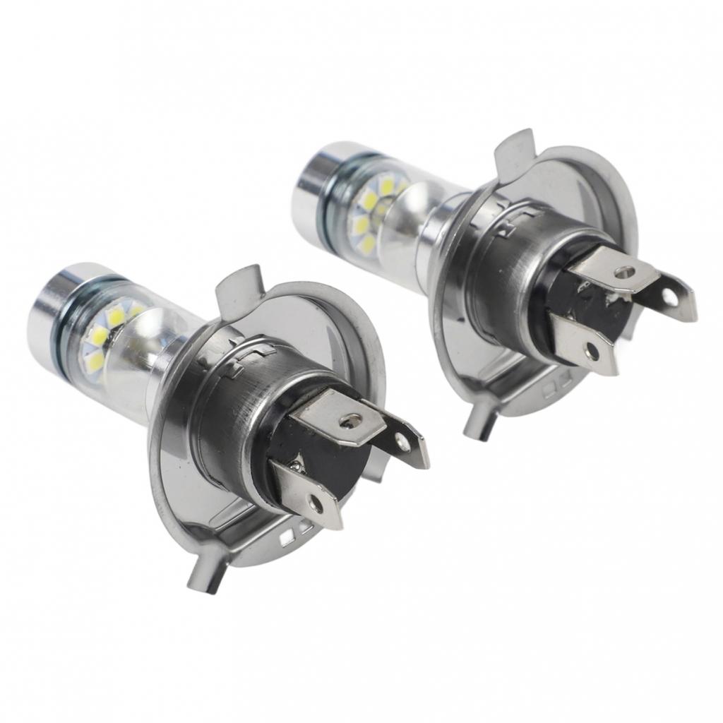 2Pcs/Set LED 100W/H4 8000K/20 LED White Two Bulbs Head Light High Low Beam Lamps