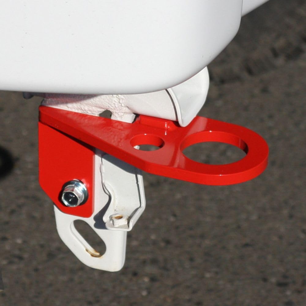 Apio T9 Tow Hook 9mm Thick Red for JB23 with Rear FRP Bumper Passenger Side