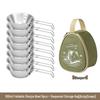 OEING Outdoor Foldable Camping Sierra Bowl Set