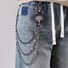 Soulcollision Catena per Cintura Punk Metal con Moschettone per Accessorio Moda Unisex