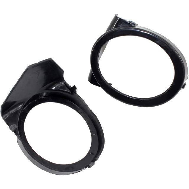 Car Front Bumper Left Right Side Foglight Grille Lamp Cover, Fog Light Lamps Ring Cover Trims, Compatible with BMW M3 E46 2000-2006