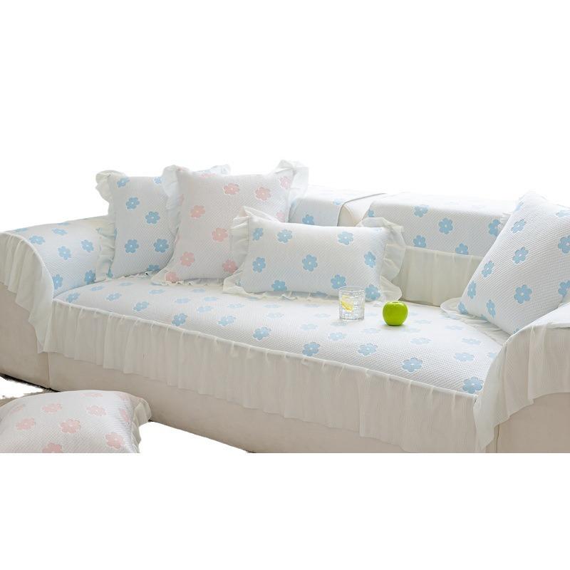Small Fresh Ins Wind Ice Silk Cool Sofa Cushion Summer Cool Cushion Non-Slip Summer Mat Seat Cushion Sofa Cover