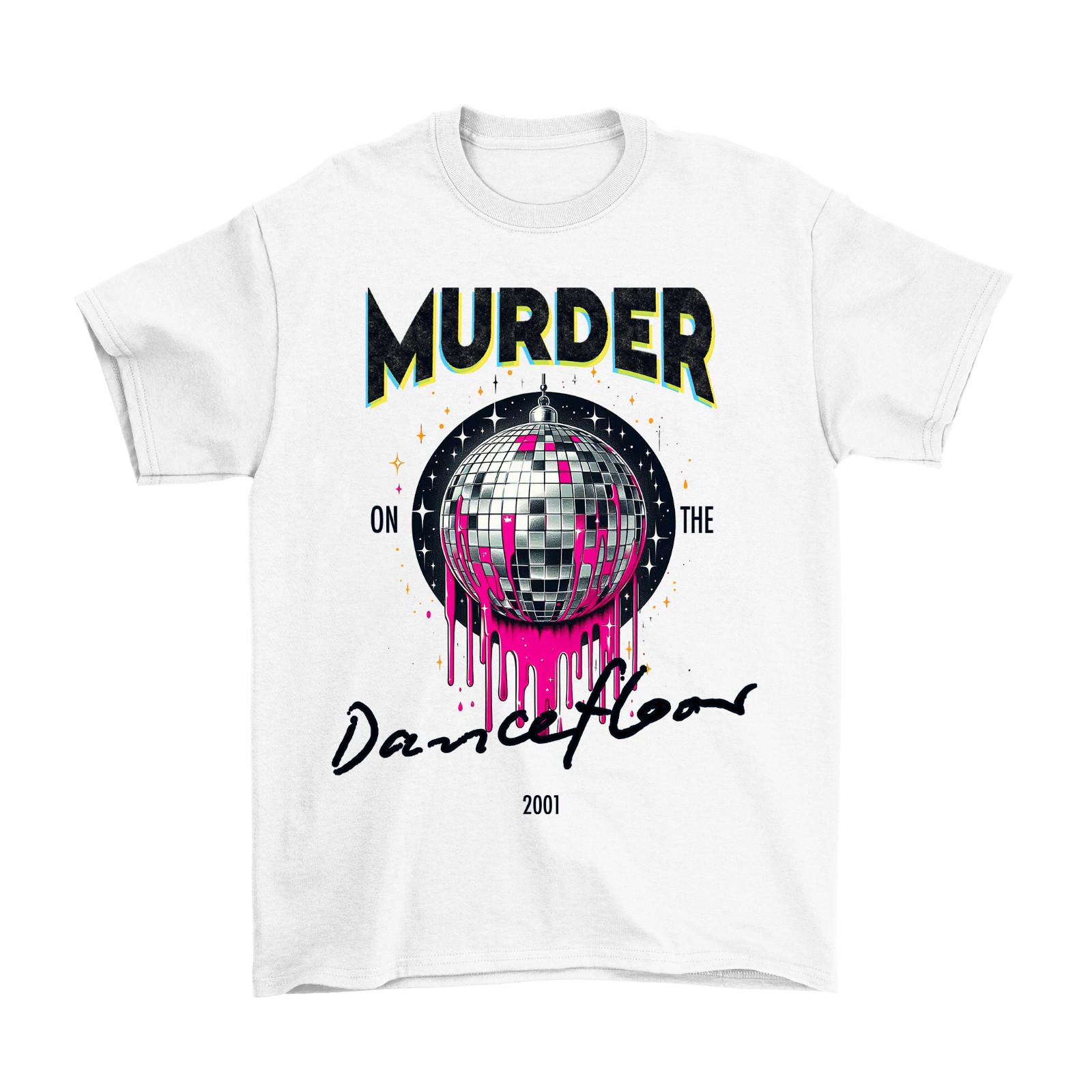 MURDER ON THE DANCEFLOOR Womens T-Shirt Mens Womens Tees Top Fancy Dress Disco Party Weekend 90s M