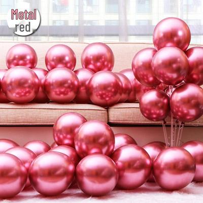 12-inch Metallic Latex Balloons for Wedding Decor