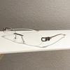 New elliptical frameless metal temple YK knot women's sunglasses personalized street shot Internet celebrity sunglasses