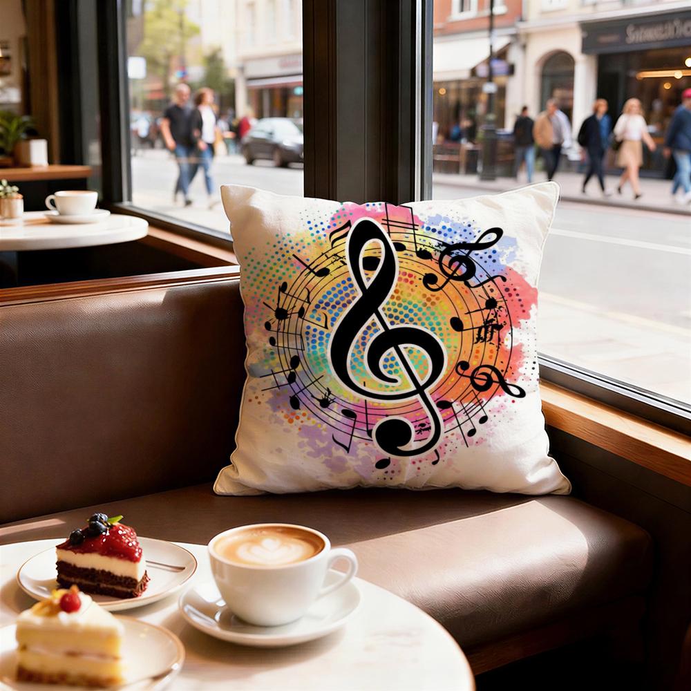 

Print Sheet Music Printing Cushion Cover Decorative Cushions Covers Cover Sofa 50x50 Pillow 4 Piece 45x45 40x40 Pillowcase 30X30cm