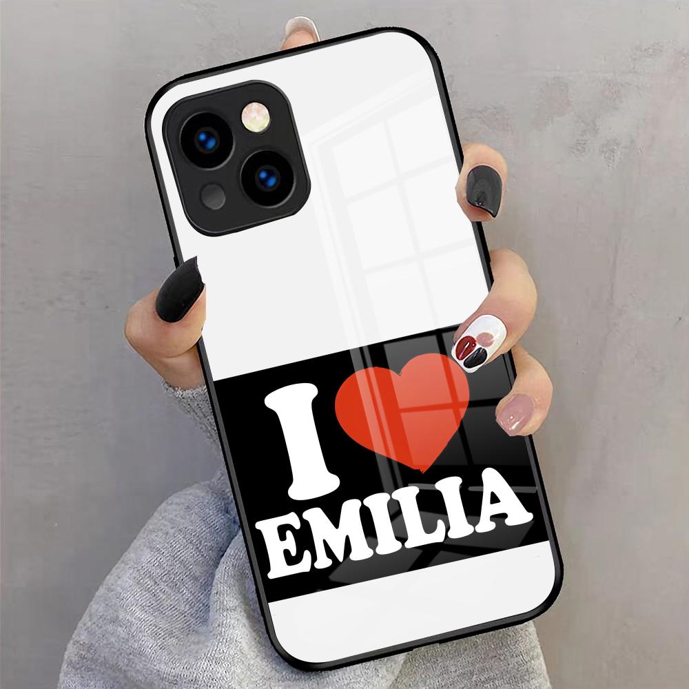 Emilia Mernes Phone Case For IPhone 17 Pro Max 16 15 14 Pro Max 13 11 X Xs Xr 8 7Plus Glass Cover