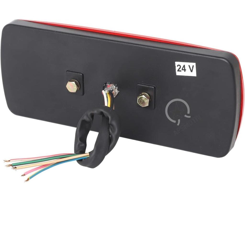 Universal Tail Lights 24V 39 LED Waterproof Rear Trailer Lights with Brake Reverse Turn Signal – 2 Pack for Truck RV Camper Boat