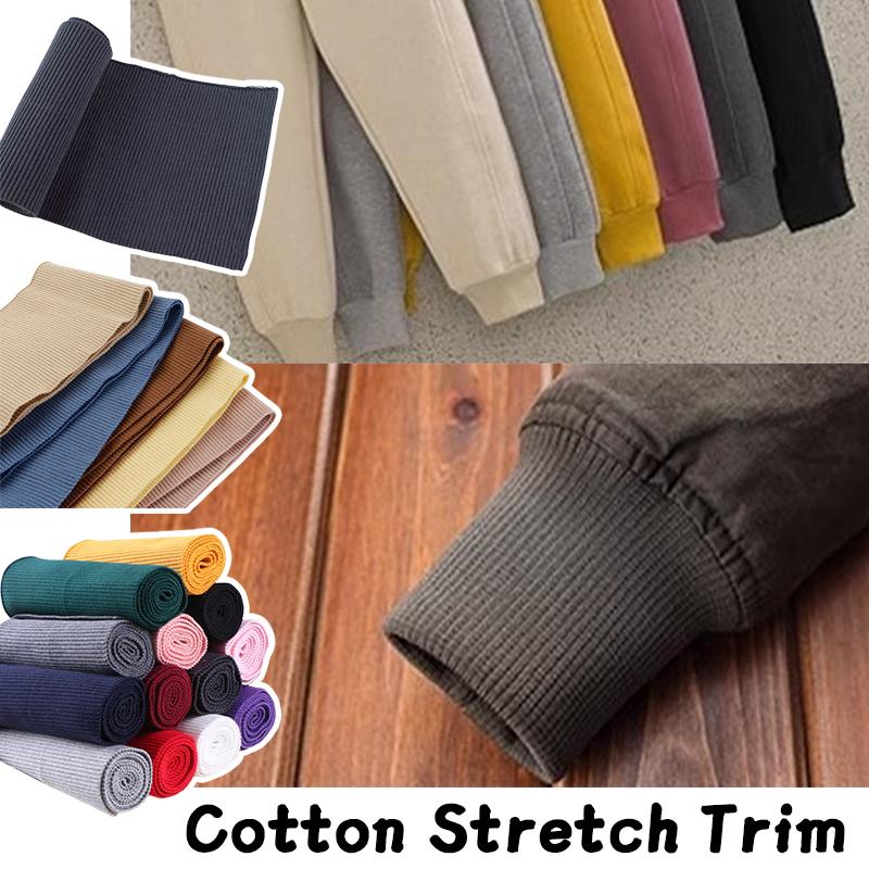 90cm Rippen-Halsausschnitt Bündchen Kragen Saum Elastisches Strickgewebe Baseball-Uniform Jacke Mantel Rippenbesatz Nähzubehör 17cm Breit