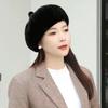 New Imitation Mink Hair Pumpkin Beret Fashionable Versatile Autumn and Winter Foreign Style Women's Hat