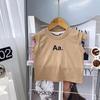 Girls' Trendy Summer Skirt & Sleeveless Top Set AXA585