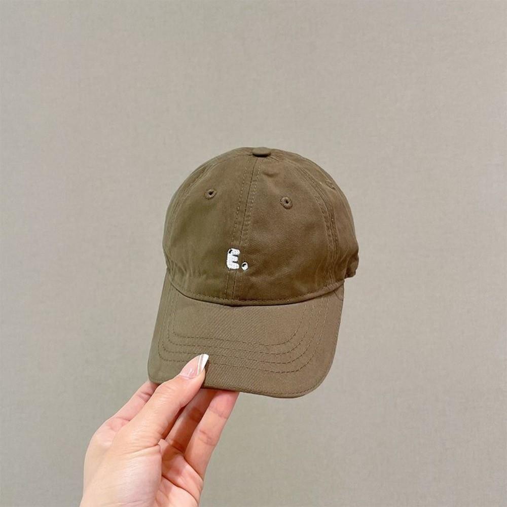 Letter Embroidered Toddler Peaked Cap Solid Color Kids Sun Hats Children Visor Cap Outdoor Travel