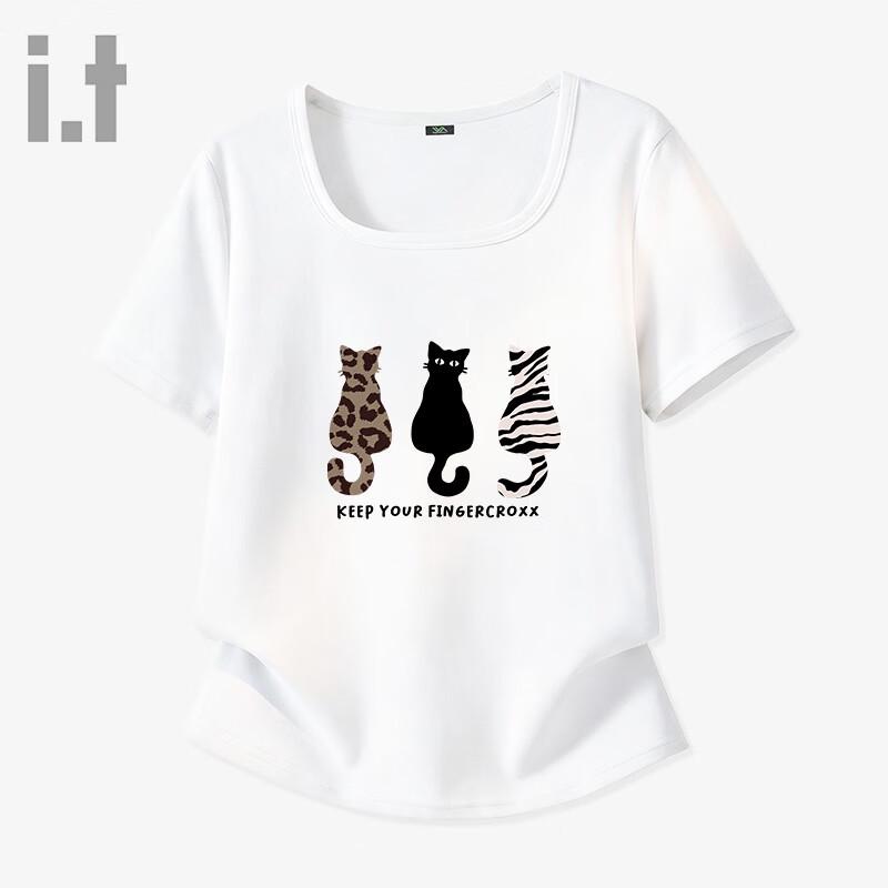 Fingercroxx Women s Square Neck Printed T-shirt S