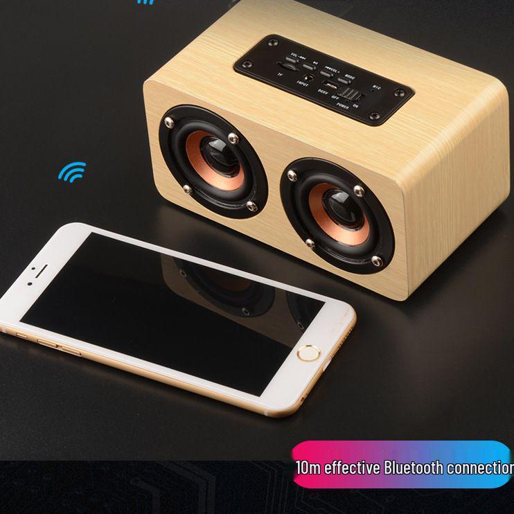 Creative Wood Bluetooth Speaker - Perfect for Home, Office, or Outdoor Use