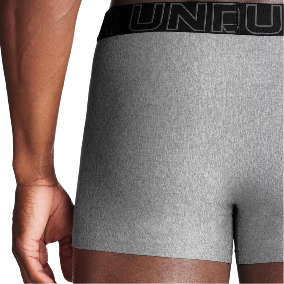 Under Armour UA Performance Tech 3" Boxerjock Letter Print Elastic Mid-Rise Underwear Men Underwear 1383882-035