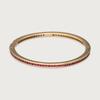 Herinov 14K Gold Eternity Pavé Bangle - Red Cubic