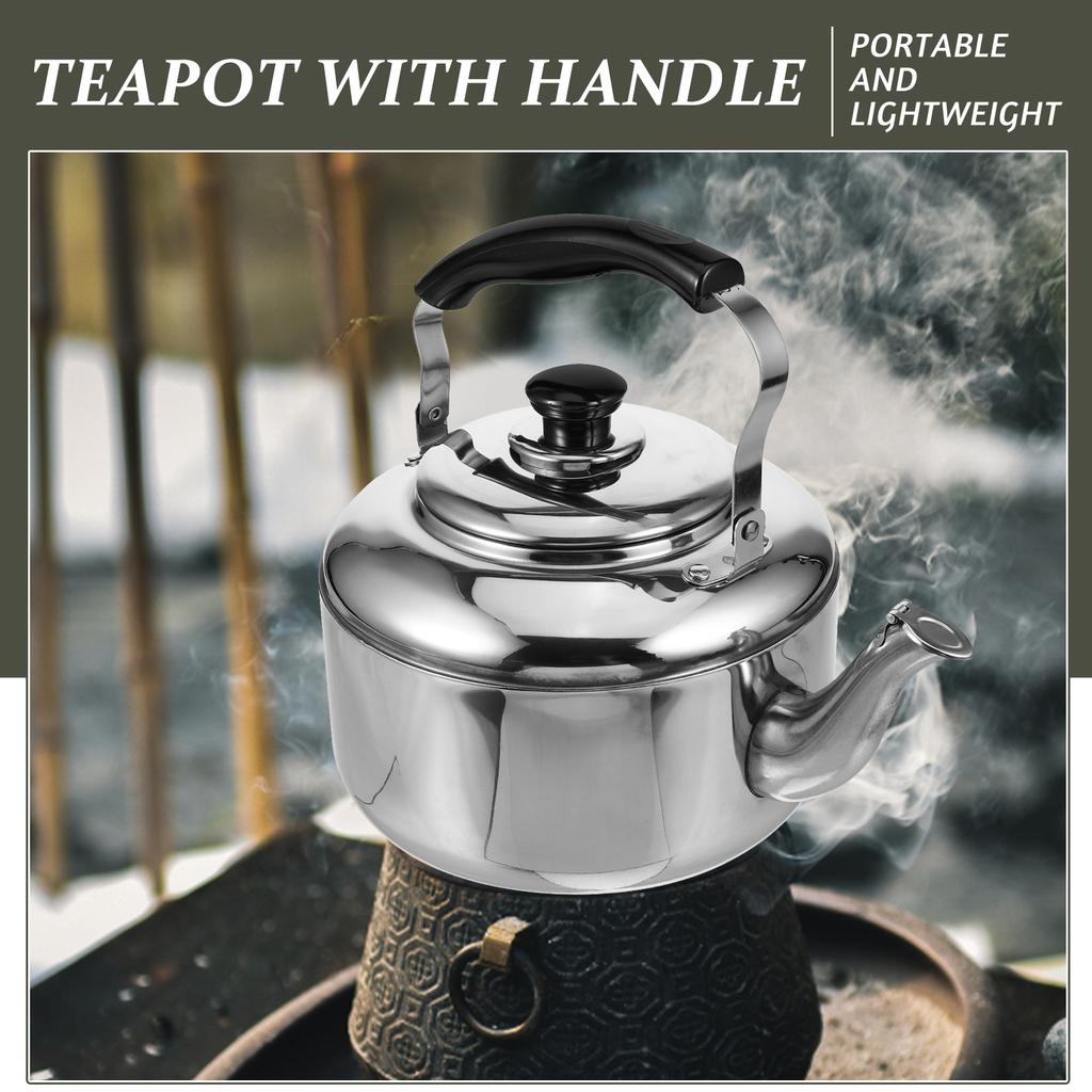 Czajnik ze stali nierdzewnej 304 na kuchenkę do gotowania herbaty i wody, czajnik kuchenny, dzbanek kempingowy
