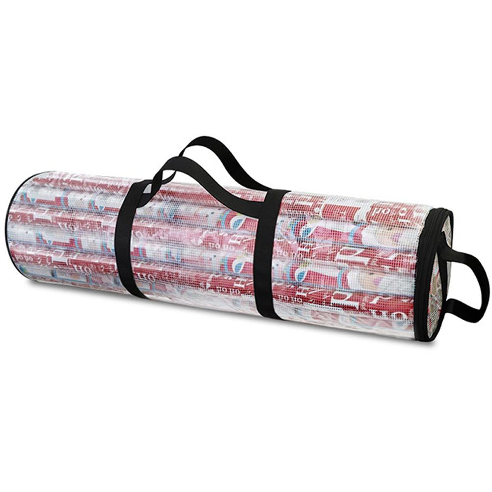 Christmas Gift Storage Bag Portable Wrapping Paper Storage Bag Durable Christmas Organizer with Carrying Handles