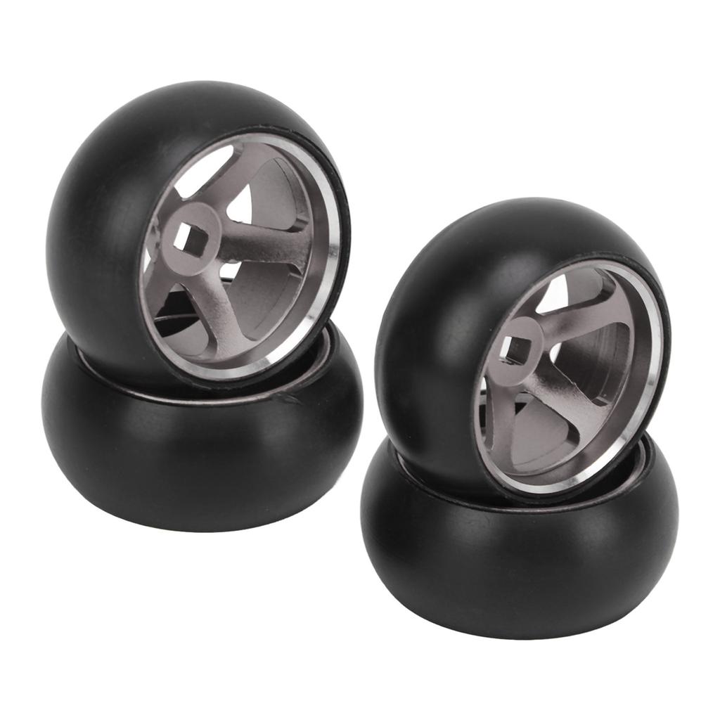 4Pcs RC Car Tires and Rims for Wltoys K989 K969 P939 284131 128 Remote Control Car Titanium