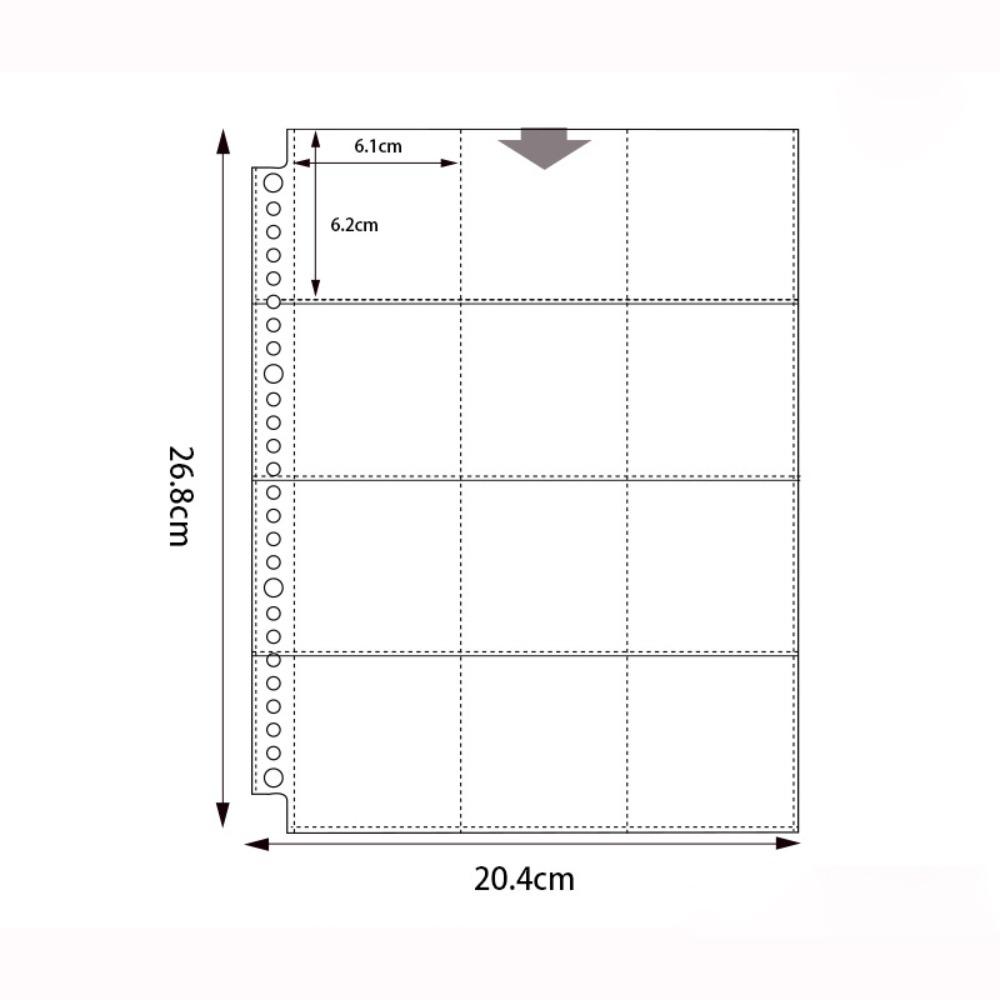 

Inner Page Card Binder B5 Photocard Binder Sheets Transparent PP Acid Free Multiple Pockets Sleeve Photo Album Sleeves