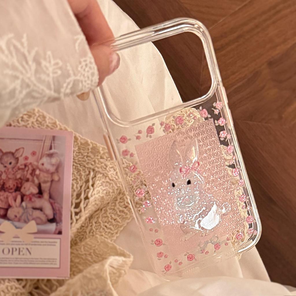 Cute Cartoon Rabbit Phone Case for iPhone 16, iPhone 17, and iPhone 17 Pro Max