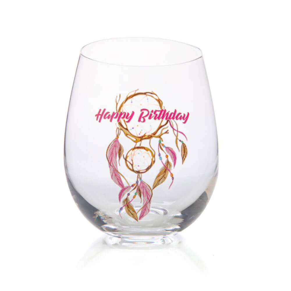 Tallulah Dream Stemless Glass (Happy Birthday)