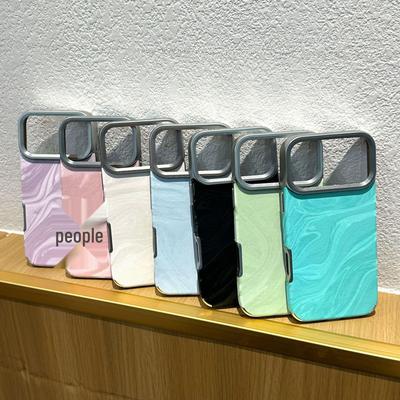 Trendige Handyhülle mit großem Loch und Wellenmuster für Apple 17 Pro Max - Kreative Schutzhülle für Modelle 16/17 und 11/12