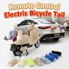 Fluffy Car Wagging Moving Tail Rechargeable Motorcycle Tail Ornament  All Vehicles