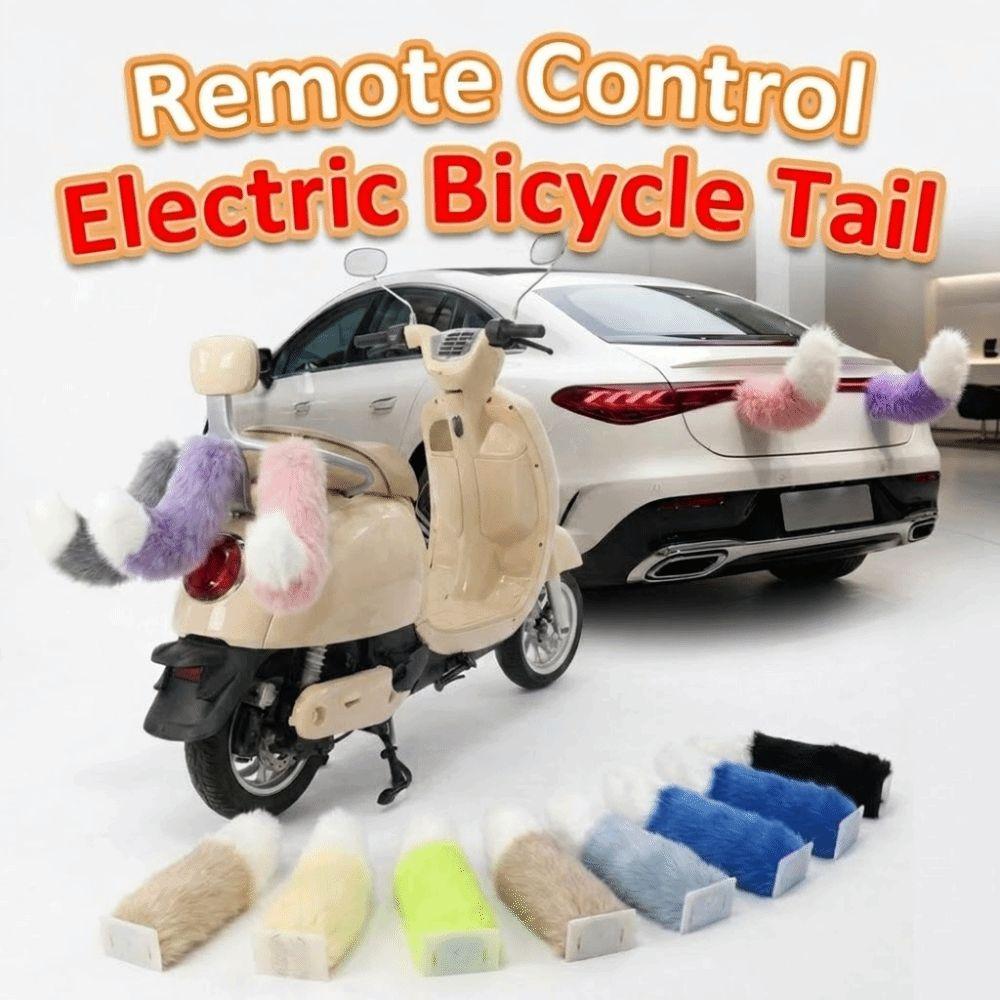 Fluffy Car Wagging Moving Tail Rechargeable Motorcycle Tail Ornament All Vehicles