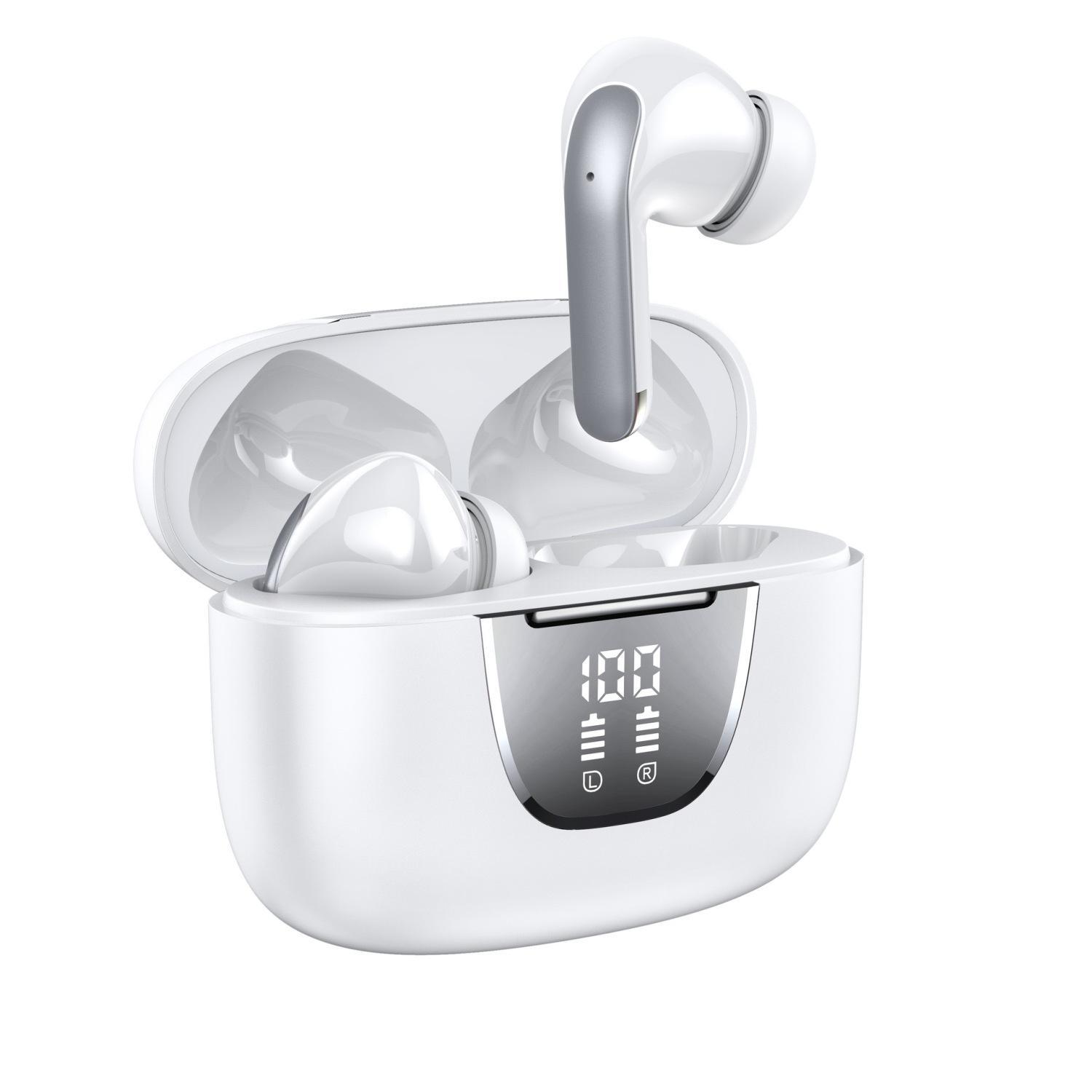 

Наушники Bluetooth с активным шумоподавлением, беспроводные наушники Bluetooth 5.3, наушники TWS со светодиодным дисплеем для Android ios