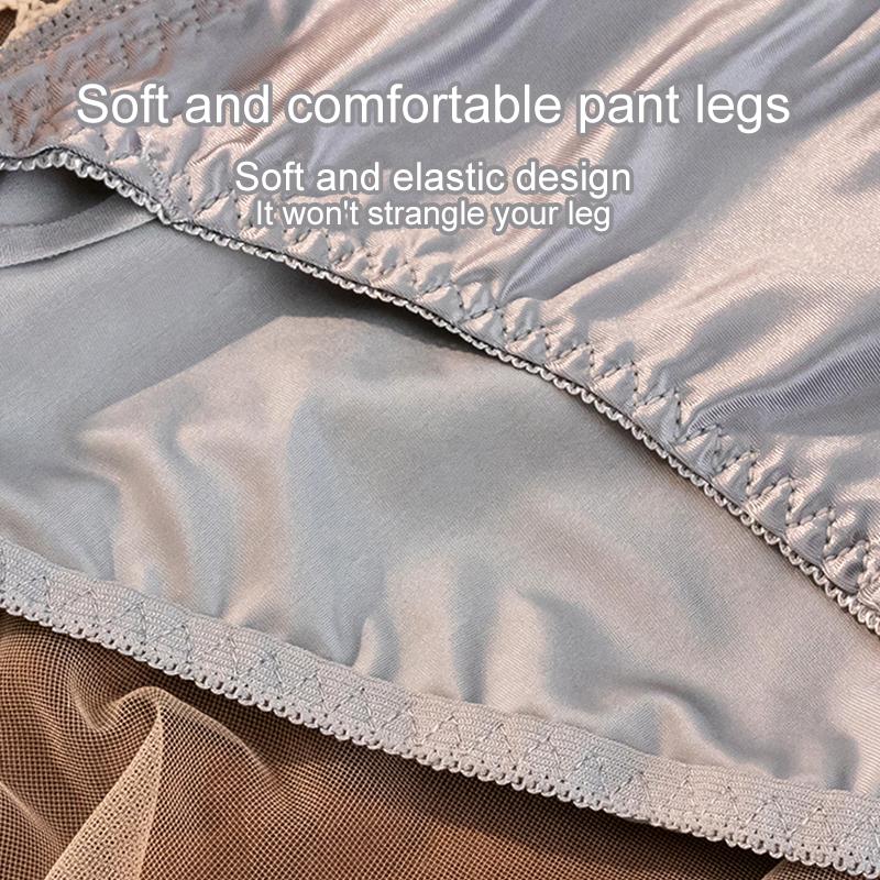 1 Stück Eis-Seide Slips Luxus Unterhosen Dessous Bequeme Dreiecks-Slips Atmungsaktive Nylon Damenunterwäsche Einfarbig