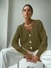 Women's Solid Color Single-Breasted Knitted Cardigan - Autumn/Winter European & American Style