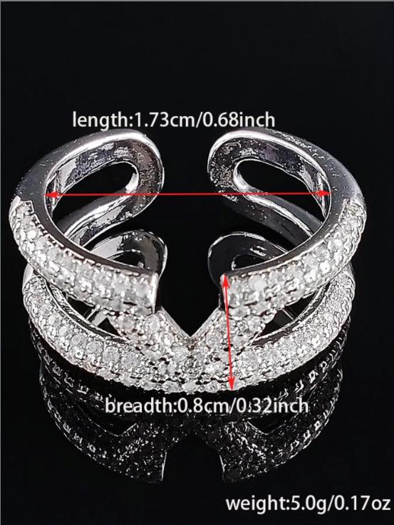 Light Luxury Adjustable European-American Style Classic Ring for Women - R8412