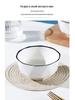 10-Piece Nordic Style Ceramic Bowl Set for Home - Rice, Soup, and Fruit Bowls