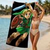 Beach Towel with Cartoon Z-Zeldas Pattern - soft,absorbent,machine washable Lightweight&Modern,swimming,Travel Essentials