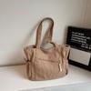 Neue koreanische Cord-Tragetasche für Damen, große Kapazität, minimalistisch, einfarbig, Umhängetasche, lässige Mode-Handtasche