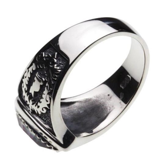 Pierścionek Czarnego Kota z Mistycznym Kwarcem 925 r0384 Rozmiar 7 [Cenote] [Srebrna Biżuteria]