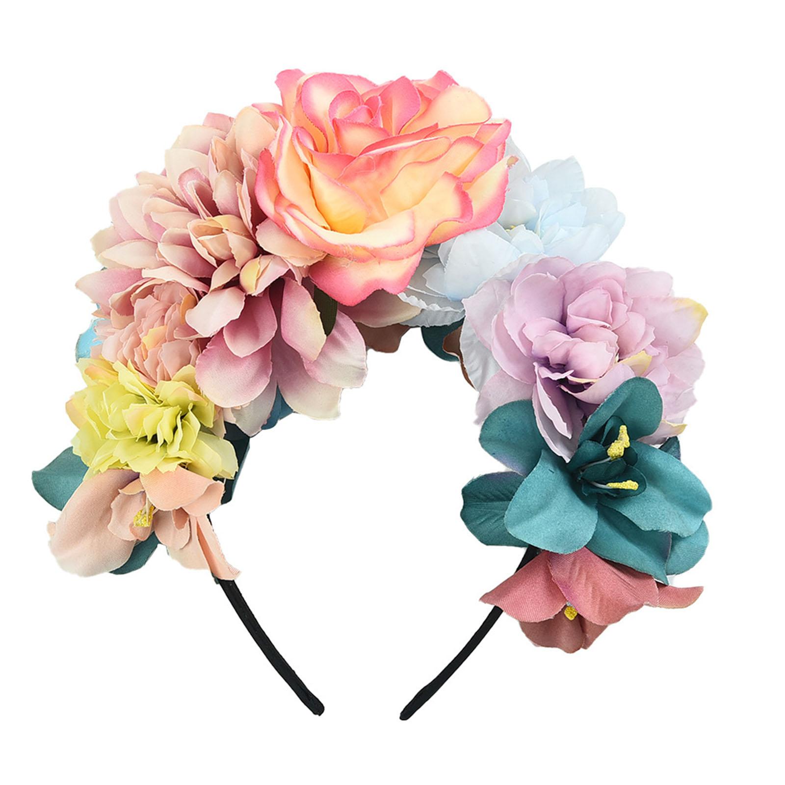 

Simulation Flower Hairband DIY Hair Band for Wedding Photo Props Performance
