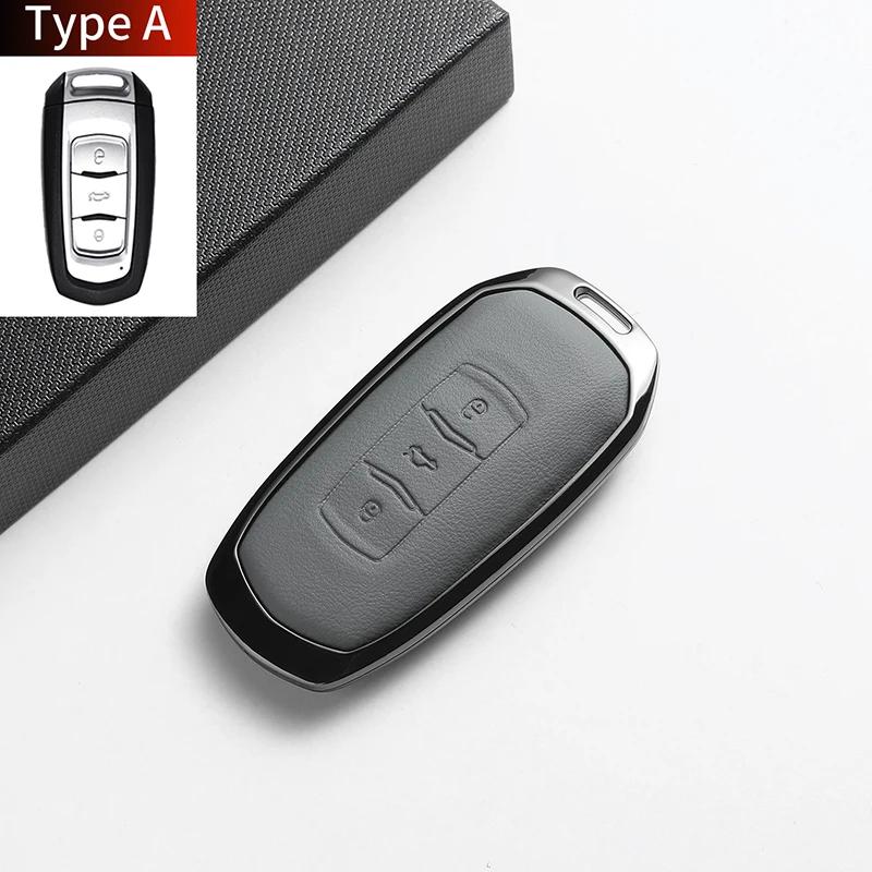 For Geely Coolray X6 X7 EX7 Emgrand  Hawk GX7 Kulrey GT GC9 Atlas Boyue NL3 Leather Car Key Case Cover Fob Accessories