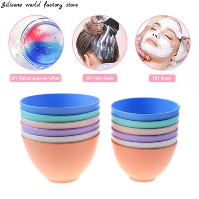 Silicone World 250/450ML Silicone Mask Bowl Stirring Bowls Women Face Mask Mixing Bowl Facial Skin Care Mixing Tools DIY Beauty