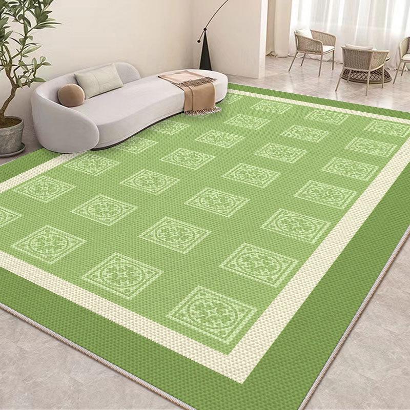 Oddychający dywan z lodowego jedwabiu: Nowoczesny dywan do salonu/sypialni, pochłaniający pot i stylowy na sofy i stoliki kawowe