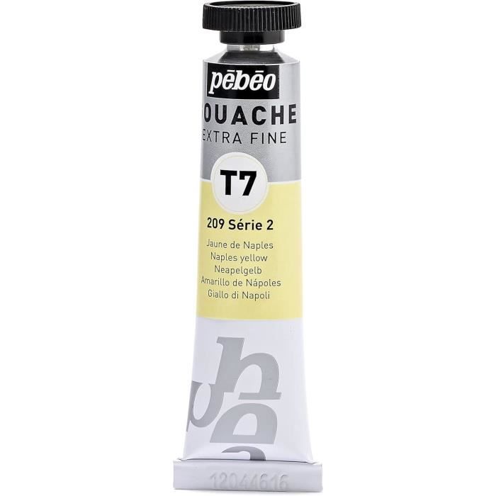 Tube 20ml Peinture Gouache T7 extra fine JAUNE NAPLES