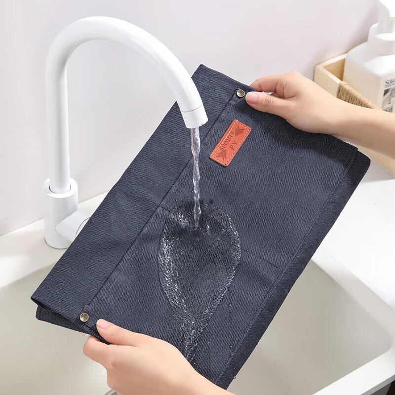 MARYYA Durable Denim Kitchen Apron