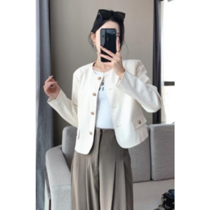 

Кожаная куртка с круглым вырезом, короткое пальто, женская свободная и тонкая куртка из искусственной кожи S