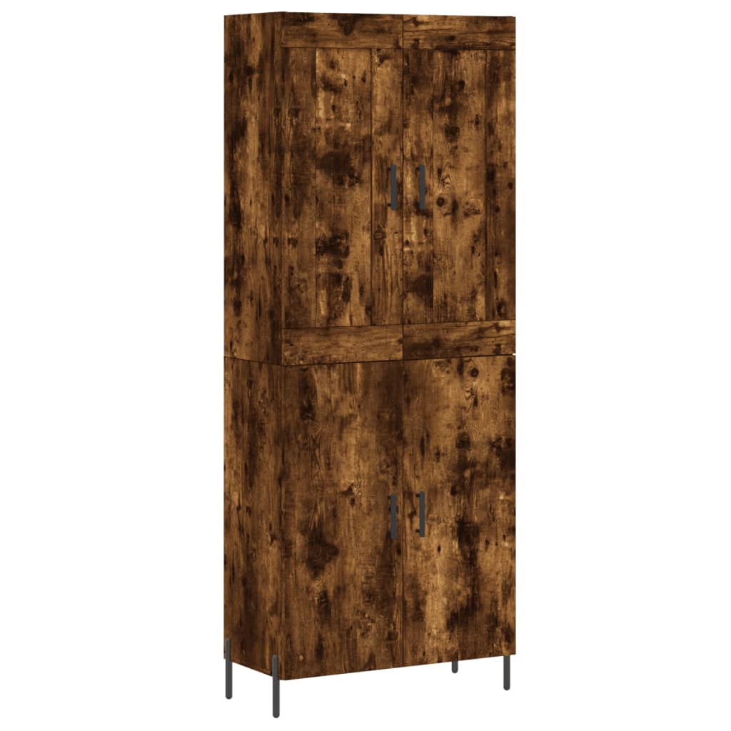 Highboard Smoked Oak 69.5 x 34 x 180 cm Particle Board