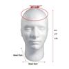 Male Foam Head Model for Wig, Mask, or Glasses Display