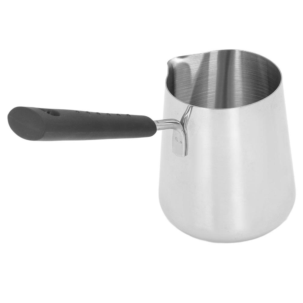 350ml Capacity Butter Warmer Stainless Steel Melting Pot Coffee Warmer  Lattes Preparation